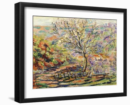 House in the Countryside (Maison Dans Un Paysage), Ca. 1910-Jean-Baptiste Armand Guillaumin-Framed Giclee Print