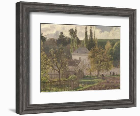 House in the Hermitage, Pontoise, 1873-Camille Pissarro-Framed Giclee Print