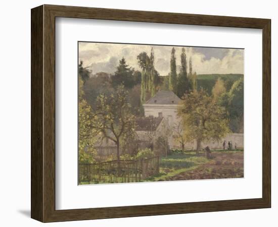 House in the Hermitage, Pontoise, 1873-Camille Pissarro-Framed Giclee Print