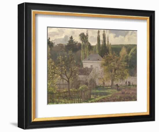 House in the Hermitage, Pontoise, 1873-Camille Pissarro-Framed Giclee Print