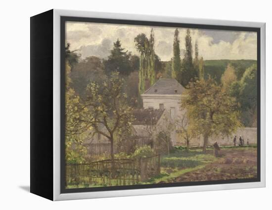 House in the Hermitage, Pontoise, 1873-Camille Pissarro-Framed Premier Image Canvas
