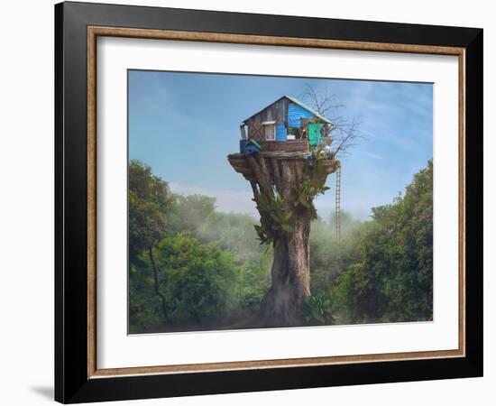 House in the Sky-Sulaiman Almawash-Framed Photographic Print