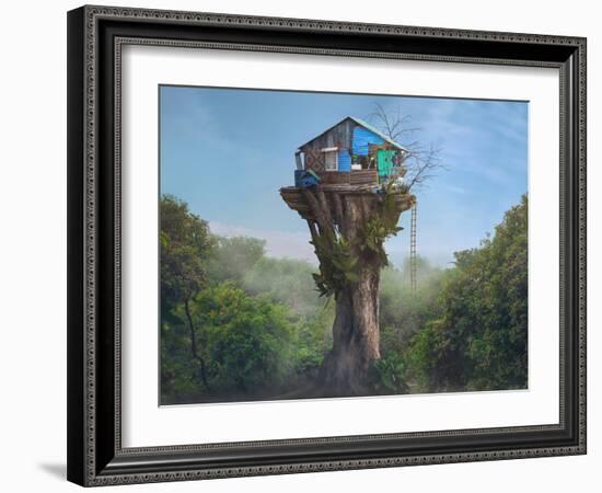 House in the Sky-Sulaiman Almawash-Framed Photographic Print