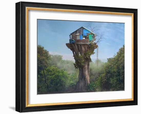 House in the Sky-Sulaiman Almawash-Framed Photographic Print