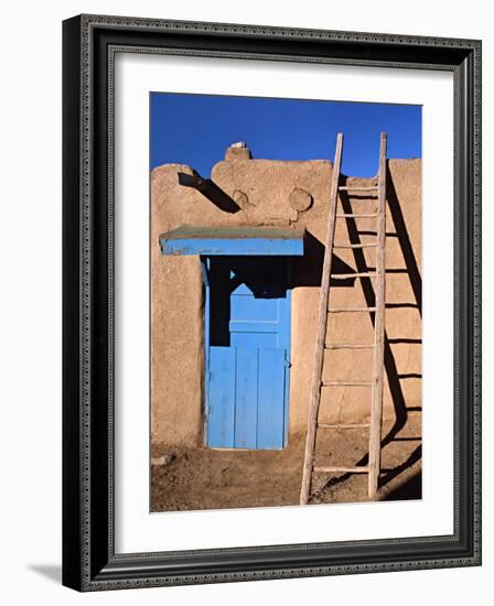 House in the Taos Pueblo, Taos, New Mexico, USA-Charles Sleicher-Framed Photographic Print