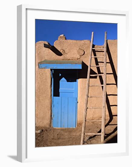 House in the Taos Pueblo, Taos, New Mexico, USA-Charles Sleicher-Framed Photographic Print