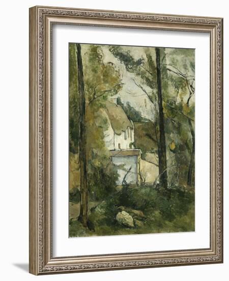 House in the Trees, Auvers; Maison Dans Les Arbres, Auvers, 1879-Paul Cézanne-Framed Giclee Print