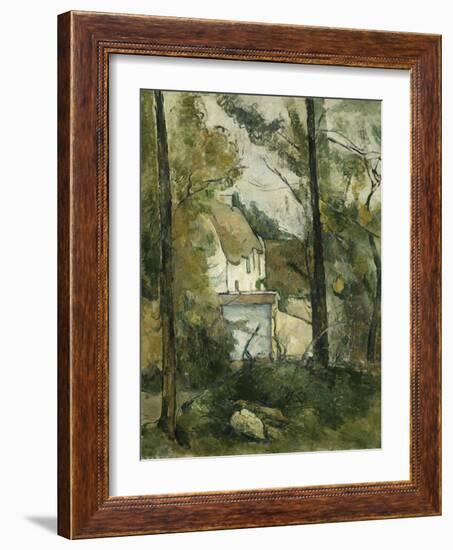 House in the Trees, Auvers; Maison Dans Les Arbres, Auvers, 1879-Paul Cézanne-Framed Giclee Print