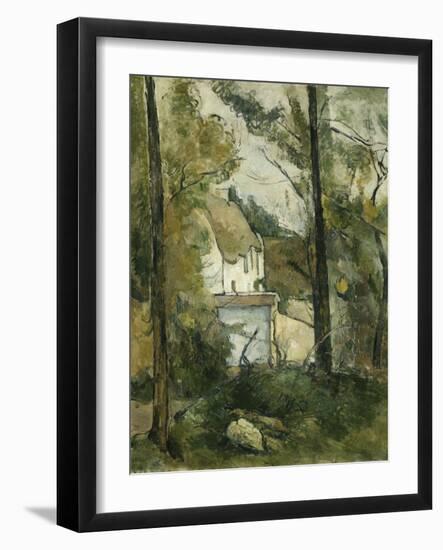 House in the Trees, Auvers; Maison Dans Les Arbres, Auvers, 1879-Paul Cézanne-Framed Giclee Print