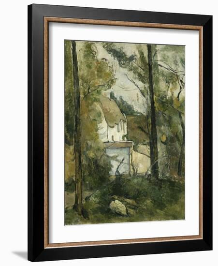 House in the Trees, Auvers; Maison Dans Les Arbres, Auvers, 1879-Paul Cézanne-Framed Giclee Print