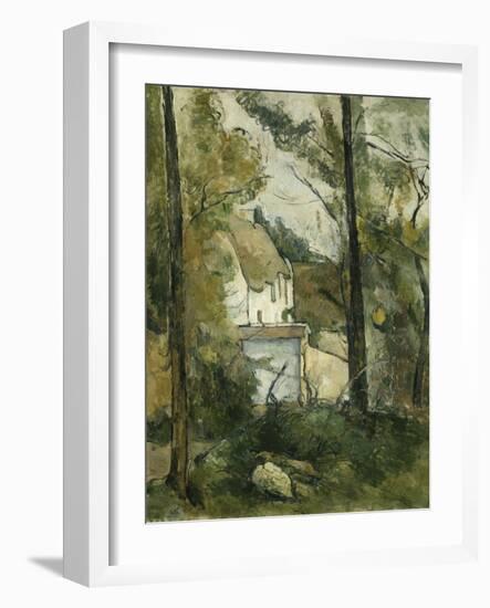 House in the Trees, Auvers; Maison Dans Les Arbres, Auvers, 1879-Paul Cézanne-Framed Giclee Print