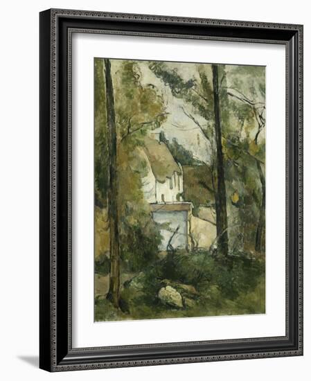 House in the Trees, Auvers; Maison Dans Les Arbres, Auvers, 1879-Paul Cézanne-Framed Giclee Print
