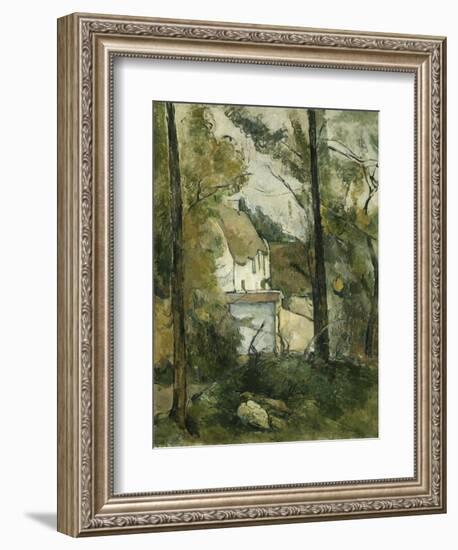 House in the Trees, Auvers; Maison Dans Les Arbres, Auvers, 1879-Paul Cézanne-Framed Giclee Print