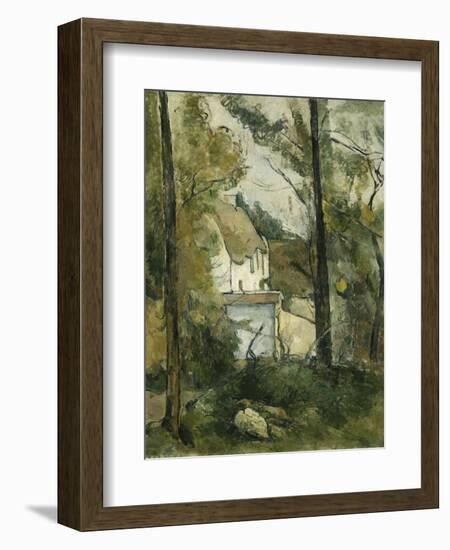 House in the Trees, Auvers; Maison Dans Les Arbres, Auvers, 1879-Paul Cézanne-Framed Giclee Print