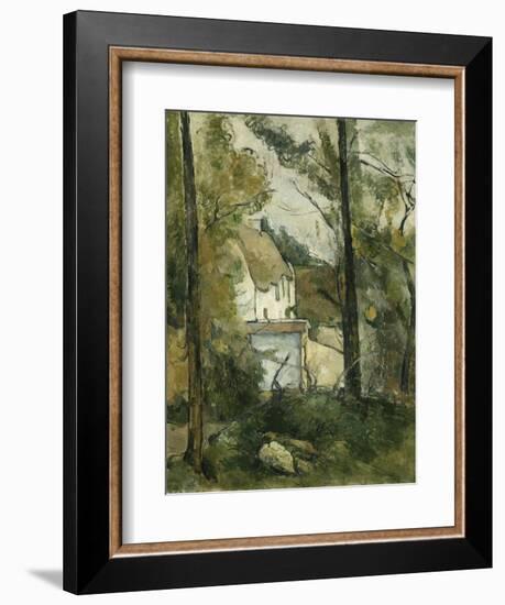 House in the Trees, Auvers; Maison Dans Les Arbres, Auvers, 1879-Paul Cézanne-Framed Giclee Print