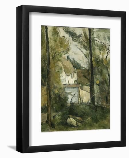 House in the Trees, Auvers; Maison Dans Les Arbres, Auvers, 1879-Paul Cézanne-Framed Giclee Print