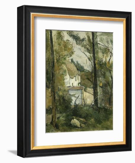 House in the Trees, Auvers; Maison Dans Les Arbres, Auvers, 1879-Paul Cézanne-Framed Giclee Print