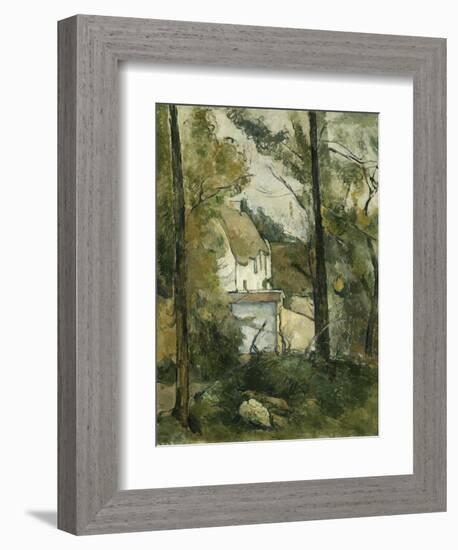 House in the Trees, Auvers-Paul Cézanne-Framed Giclee Print