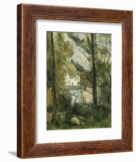 House in the Trees, Auvers-Paul Cézanne-Framed Giclee Print