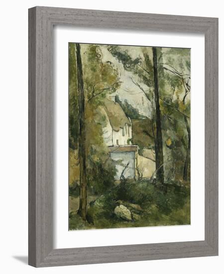 House in the Trees, Auvers-Paul Cézanne-Framed Giclee Print