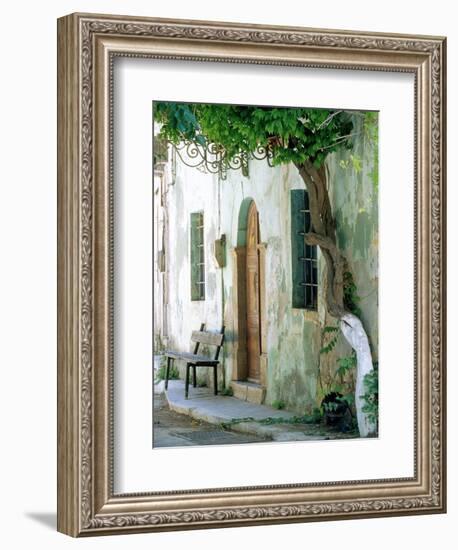 House in the village Vessa on Chios, Greece-Rainer Hackenberg-Framed Photographic Print