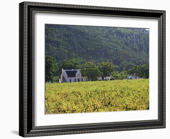 House in the Wine Growing Area of Franschhoek, Cape Province, South Africa, Africa-Yadid Levy-Framed Photographic Print