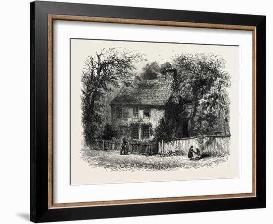 House Lately Standing at Providence, Said to Have Used for Prayer Meetings by Williams, USA, 1870S-null-Framed Giclee Print