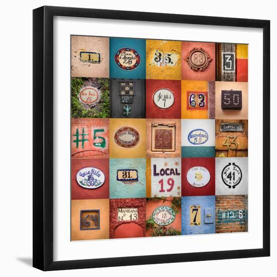 House Numbers I-Kathy Mahan-Framed Photographic Print