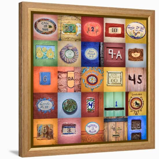 House Numbers II-Kathy Mahan-Framed Premier Image Canvas