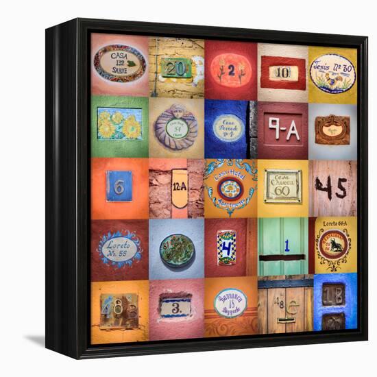 House Numbers II-Kathy Mahan-Framed Premier Image Canvas