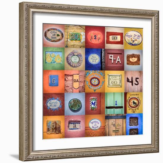 House Numbers II-Kathy Mahan-Framed Photographic Print