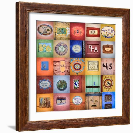 House Numbers II-Kathy Mahan-Framed Photographic Print