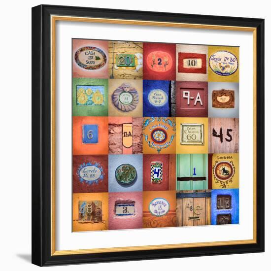 House Numbers II-Kathy Mahan-Framed Photographic Print