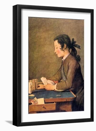 House of Cards-Jean-Baptiste Simeon Chardin-Framed Art Print