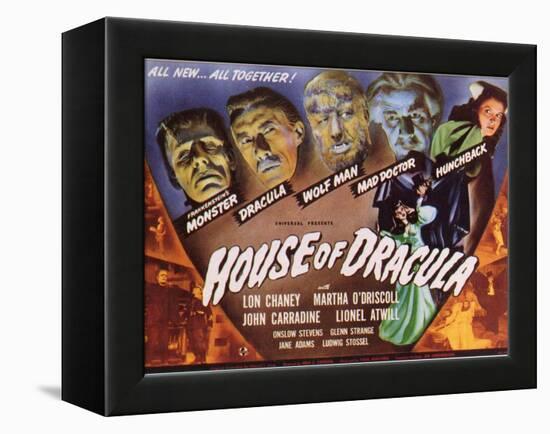 House of Dracula, 1945-null-Framed Stretched Canvas