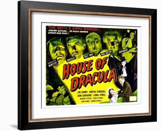 House of Dracula, 1945-null-Framed Art Print