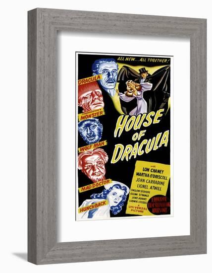 House of Dracula, 1945-null-Framed Photo