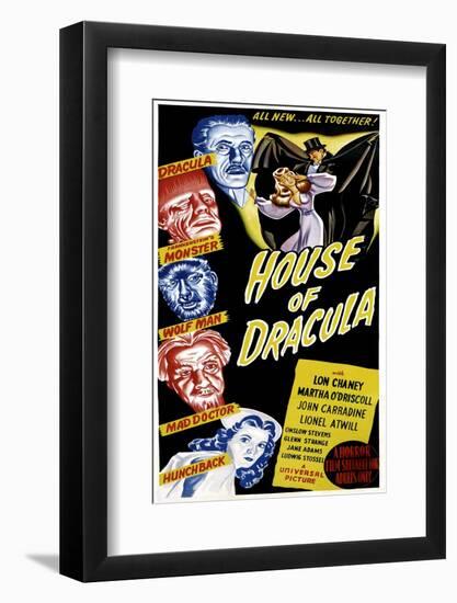 House of Dracula, 1945-null-Framed Photo