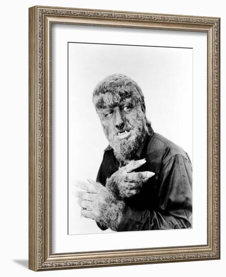 House of Dracula, Lon Chaney, Jr. as 'The Wolf Man', 1945-null-Framed Photo