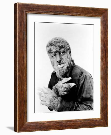 House of Dracula, Lon Chaney, Jr. as 'The Wolf Man', 1945-null-Framed Photo