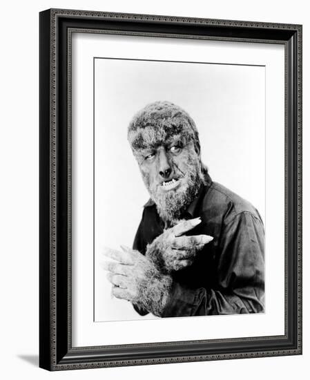 House of Dracula, Lon Chaney, Jr. as 'The Wolf Man', 1945-null-Framed Photo