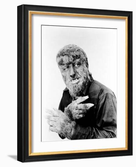 House of Dracula, Lon Chaney, Jr. as 'The Wolf Man', 1945-null-Framed Photo