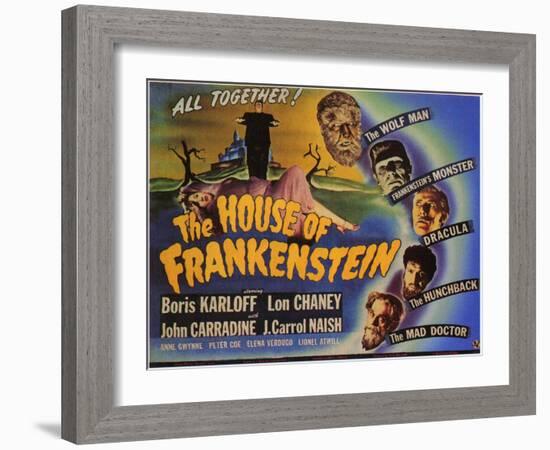 House of Frankenstein, 1944-null-Framed Art Print