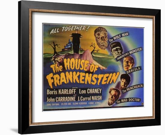 House of Frankenstein, 1944-null-Framed Art Print