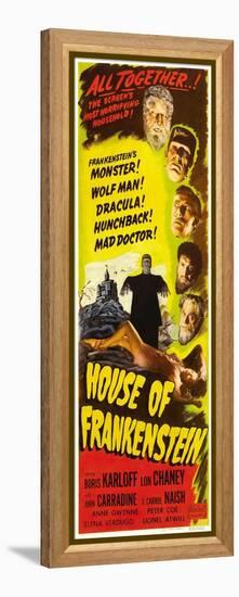 House of Frankenstein, 1944-null-Framed Stretched Canvas