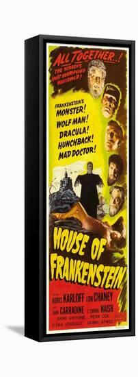 House of Frankenstein, 1944-null-Framed Stretched Canvas