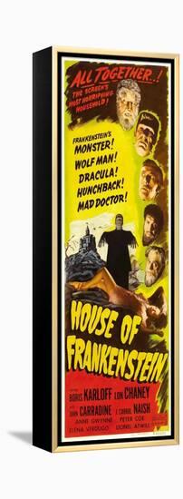 House of Frankenstein, 1944-null-Framed Stretched Canvas