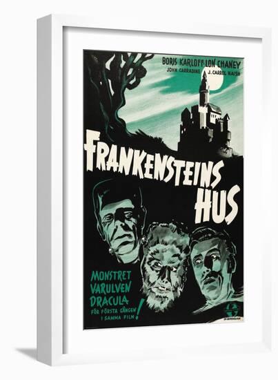 House of Frankenstein, (aka Frankenstein's Hus), 1944-null-Framed Art Print
