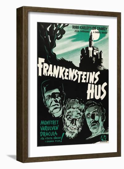 House of Frankenstein, (aka Frankenstein's Hus), 1944-null-Framed Premium Giclee Print