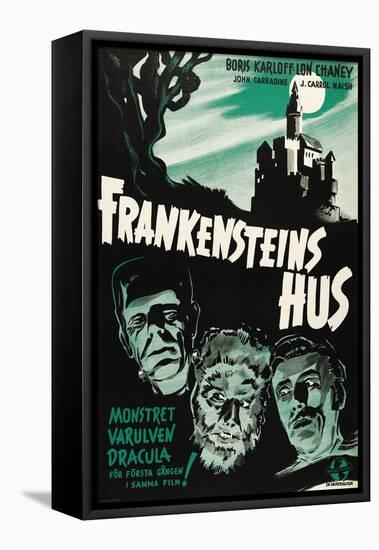 House of Frankenstein, (aka Frankenstein's Hus), 1944-null-Framed Stretched Canvas